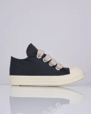 Rick Owens DRKSHDW Jumbo Lace Puffer Low Sneaks MU Black Milk Milk