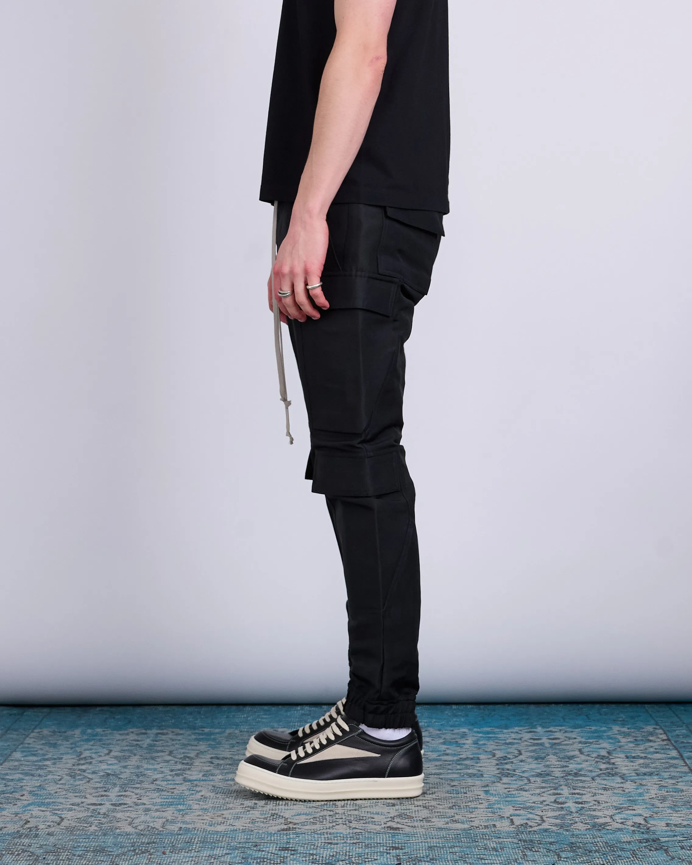 Rick Owens Mastodon Megacargo Pant Hvy Faille Black