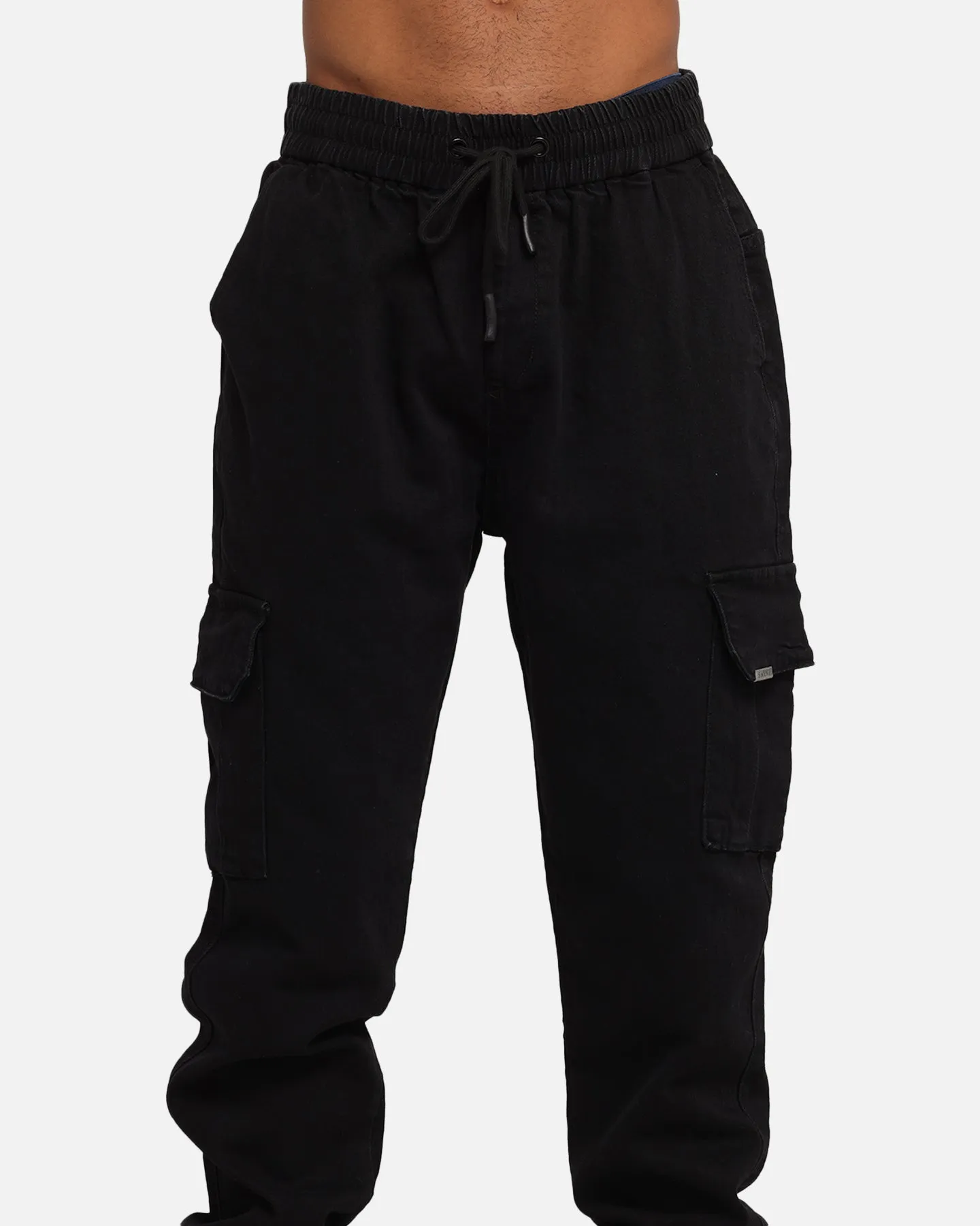 Saint Morta Gothic Cargo Joggers Black Shadow