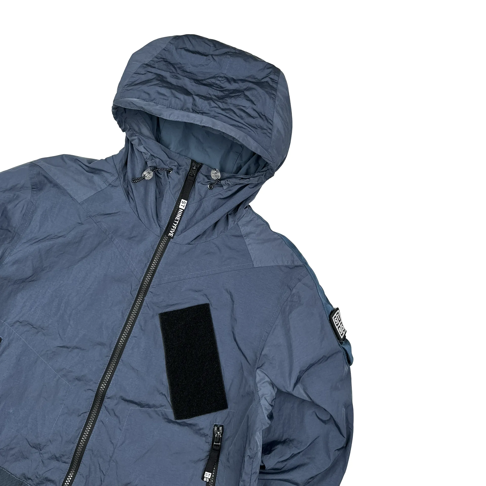 ST 95 Nylon Zipped Hooded Lightweight Jacket - Small