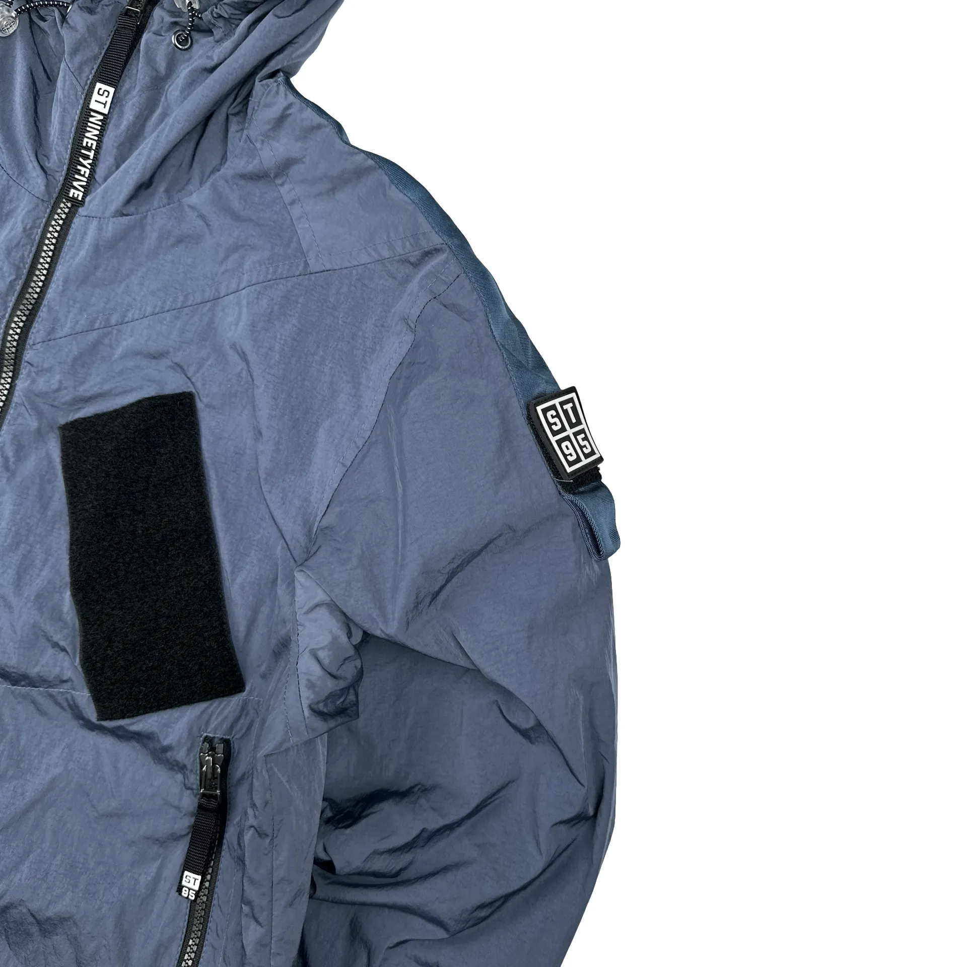 ST 95 Nylon Zipped Hooded Lightweight Jacket - Small