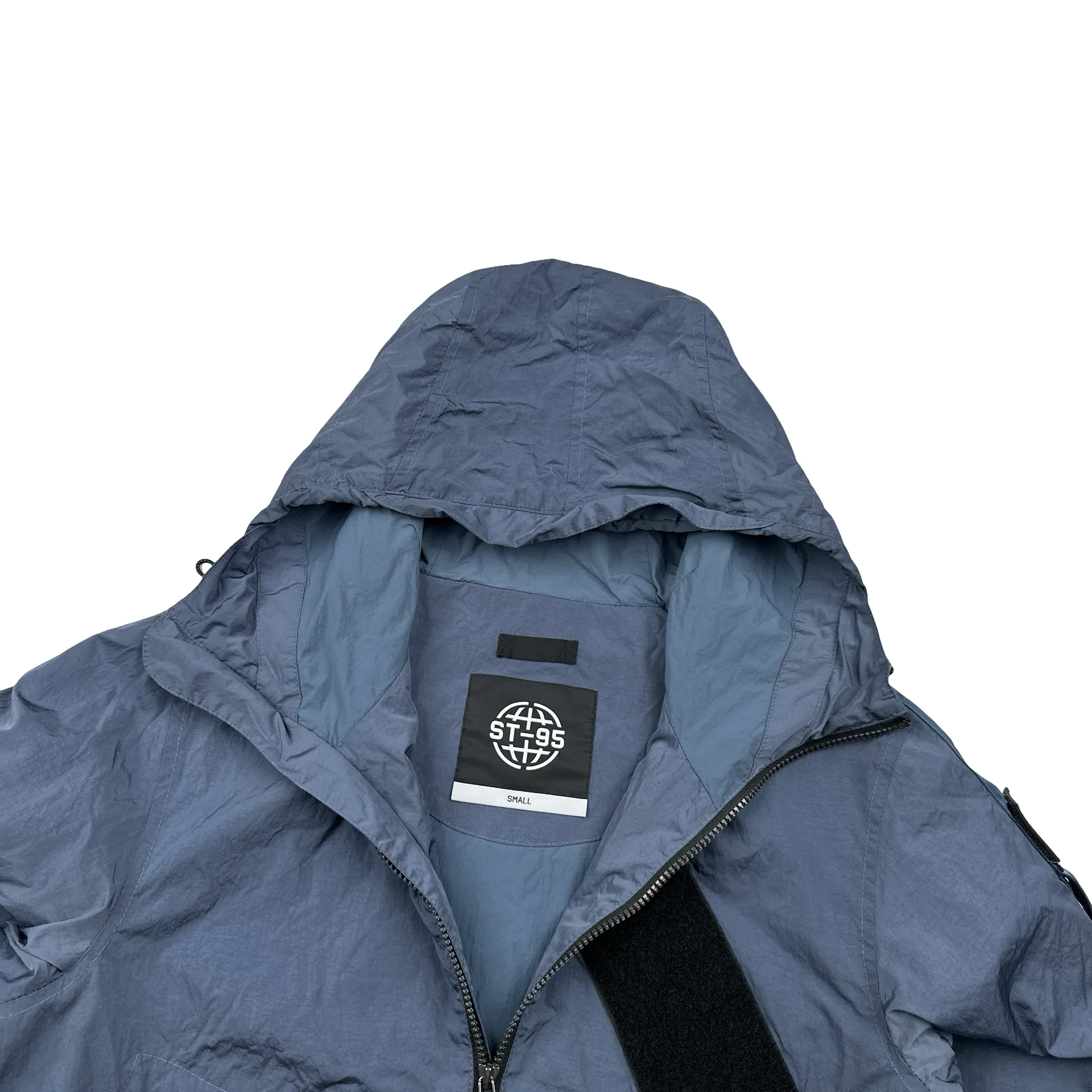 ST 95 Nylon Zipped Hooded Lightweight Jacket - Small