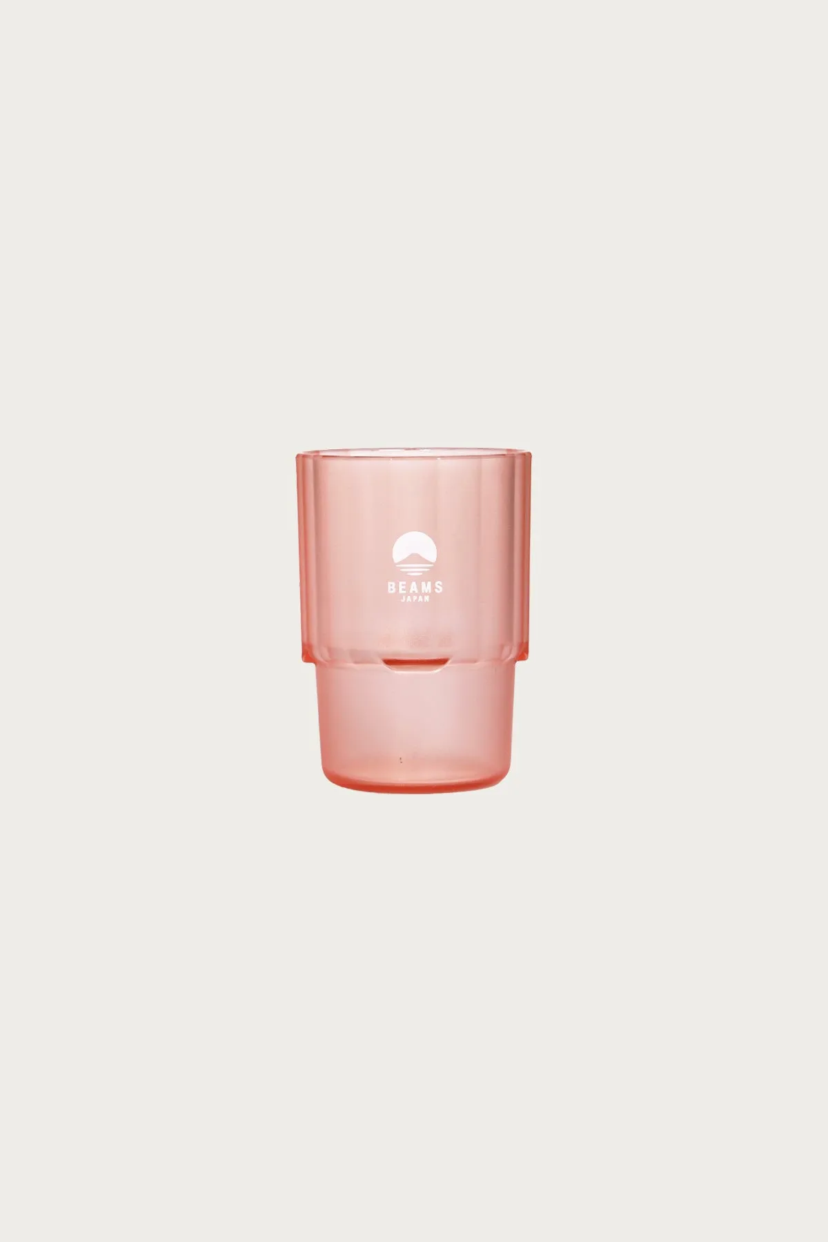 Stacking Cup Clear - Clear Red/White Logo