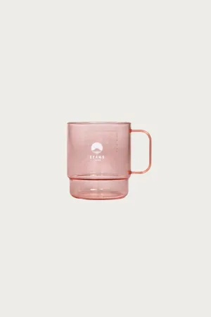 Stacking Mug Clear - Clear Red/White Logo