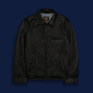 THE WATERFRONT - Black Naked Leather Contemporary Fit