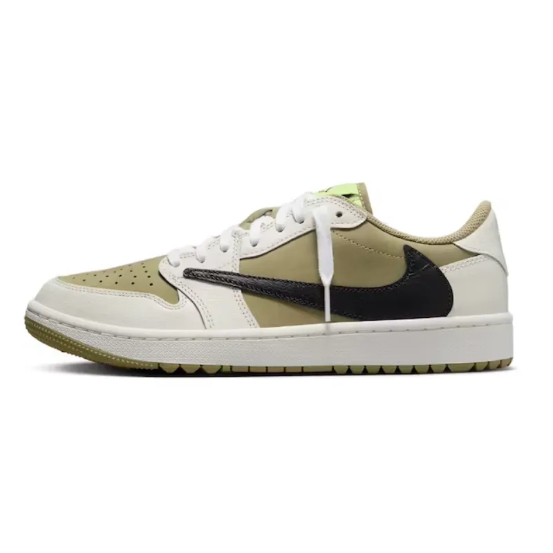 Travis Scott x Air Jordan 1 Low Golf Olive