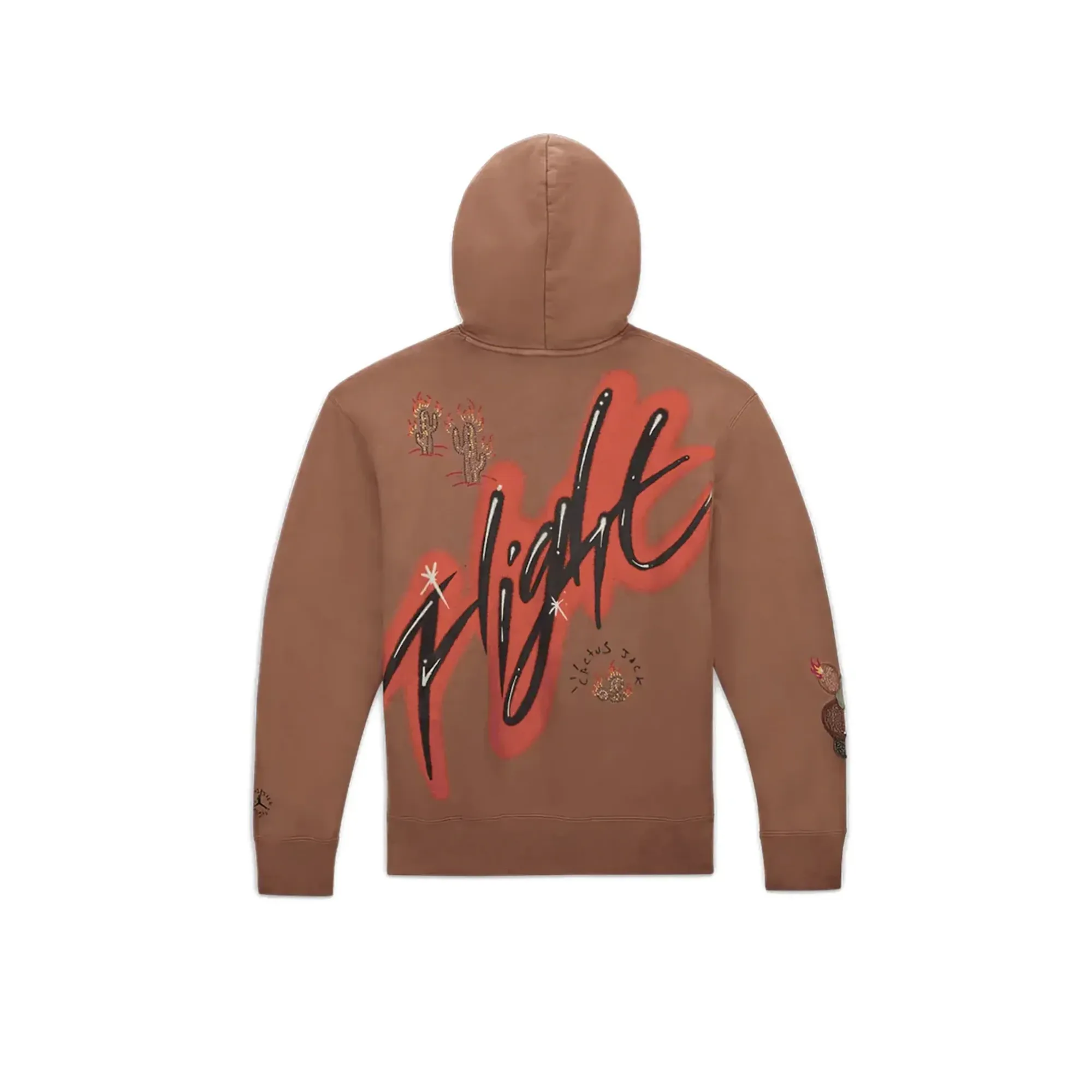 Travis Scott x Jordan Flight Graphic Hoodie Archaeo Brown
