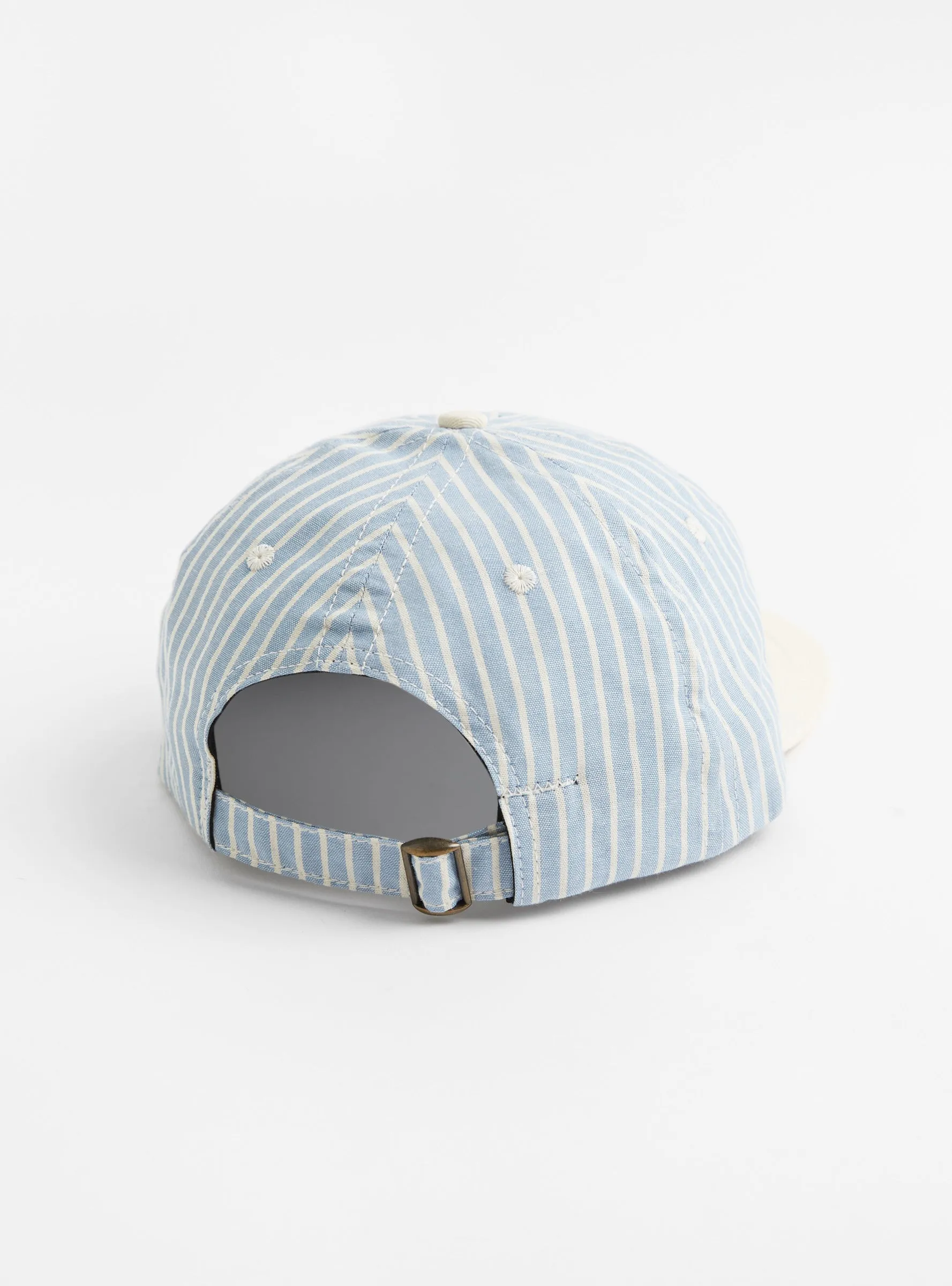 Two Tone 6 Panel Light Blue Stripe