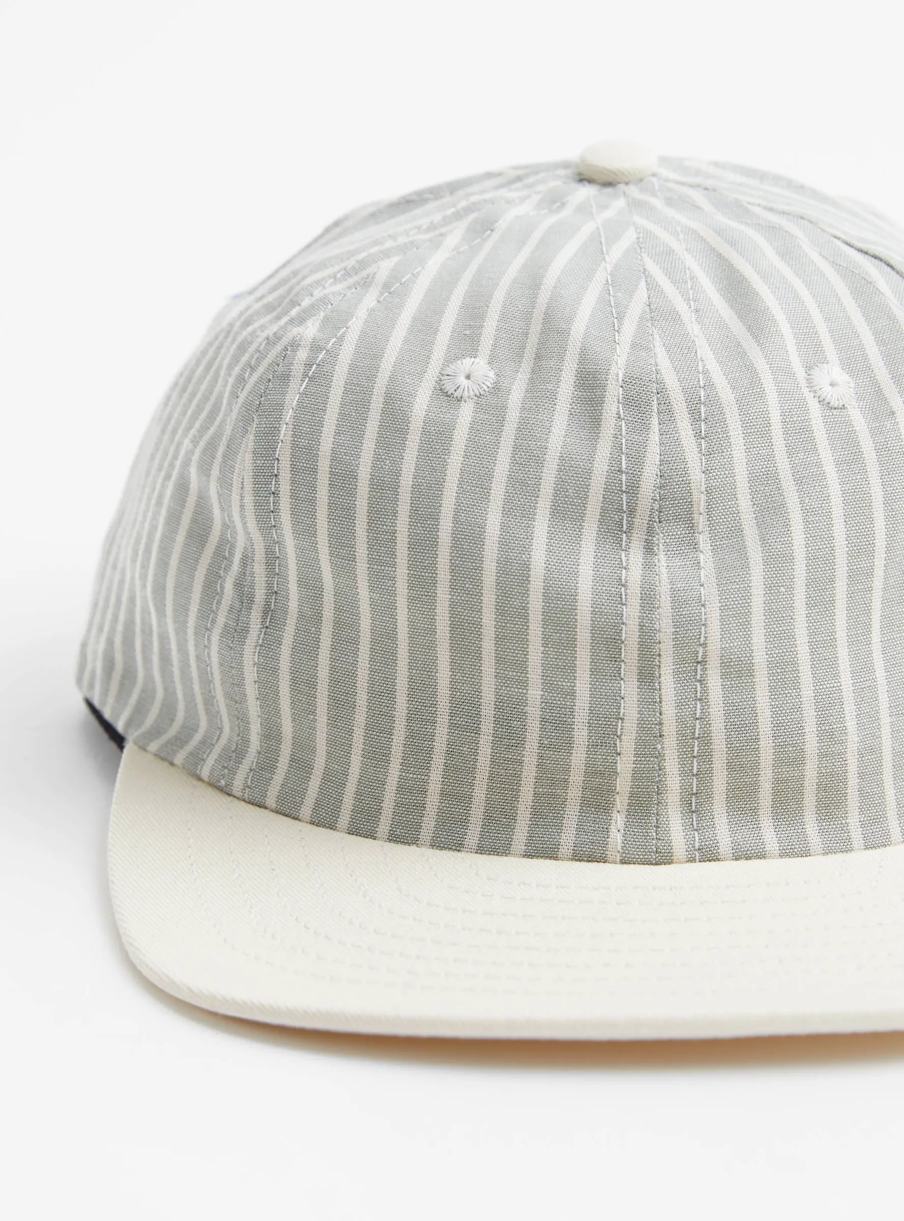 Two Tone 6 Panel Sage Stripe