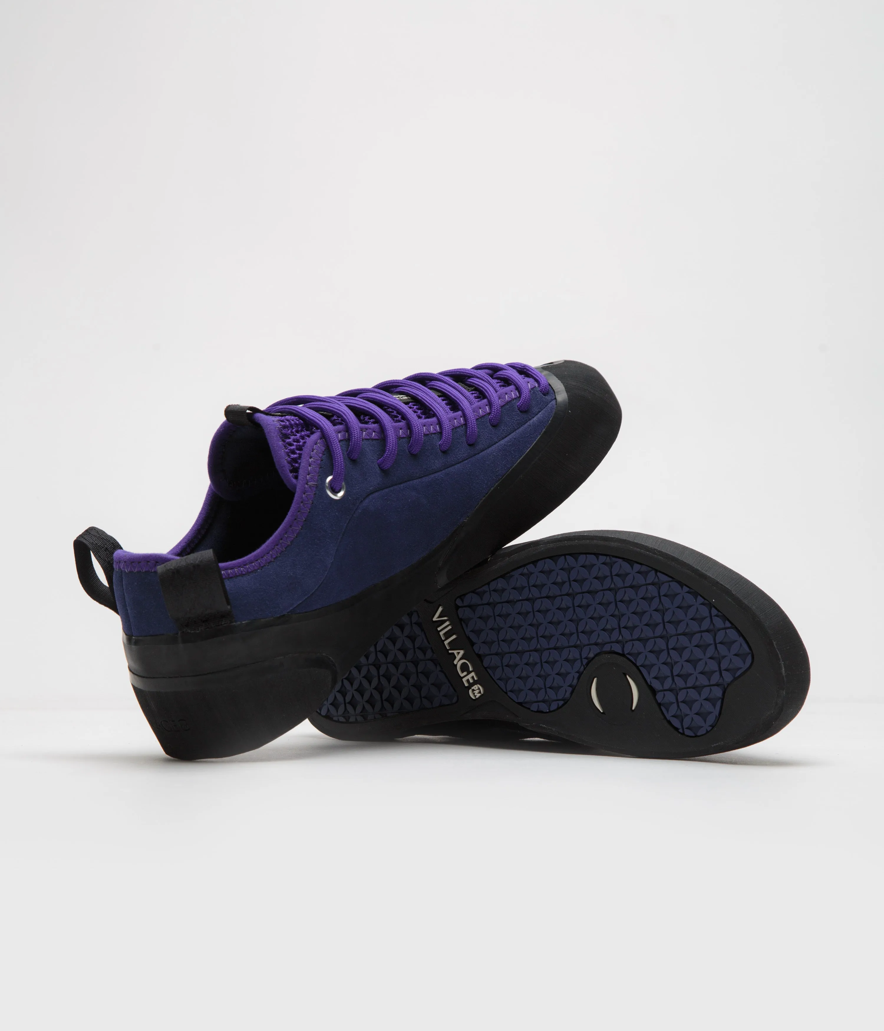 Village PM 1.00 PM Shoes - Navy - Purple / Natural Black
