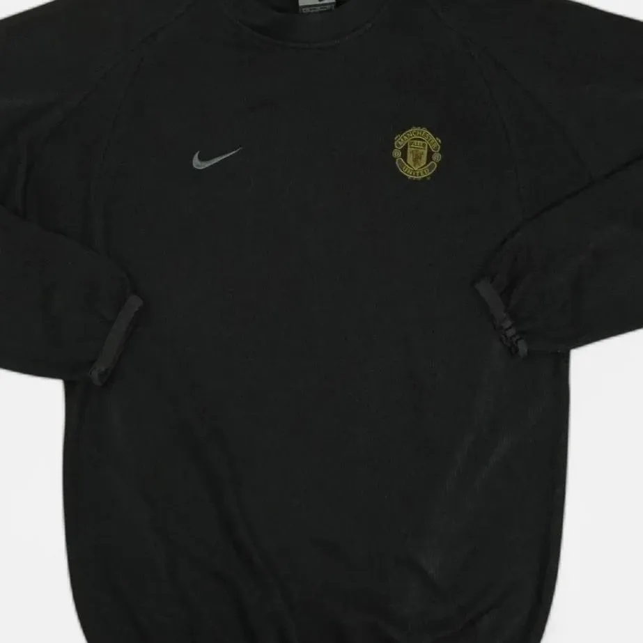 Vintage Manchester United 2000's Nike Black Sweater (S)