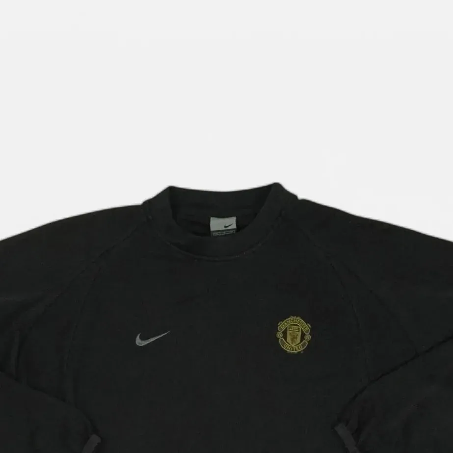 Vintage Manchester United 2000's Nike Black Sweater (S)