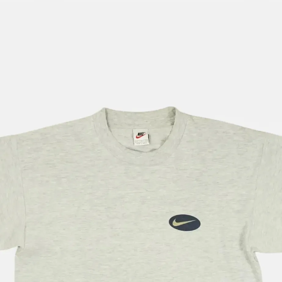 Vintage Nike 1990s Gray Spellout T-shirt (M)