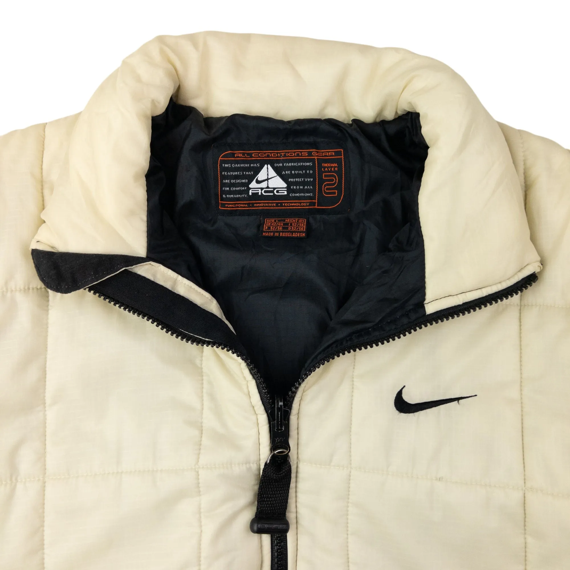 Vintage Nike ACG Quilted Puffer Jacket Size L