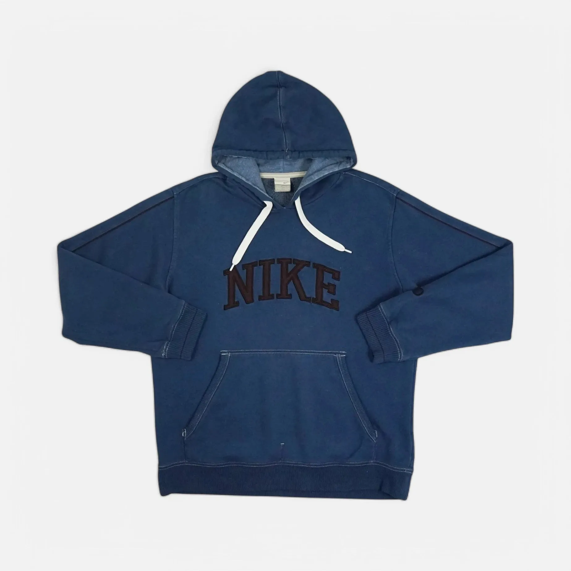 Vintage Nike Navy Blue Hoodie (M)