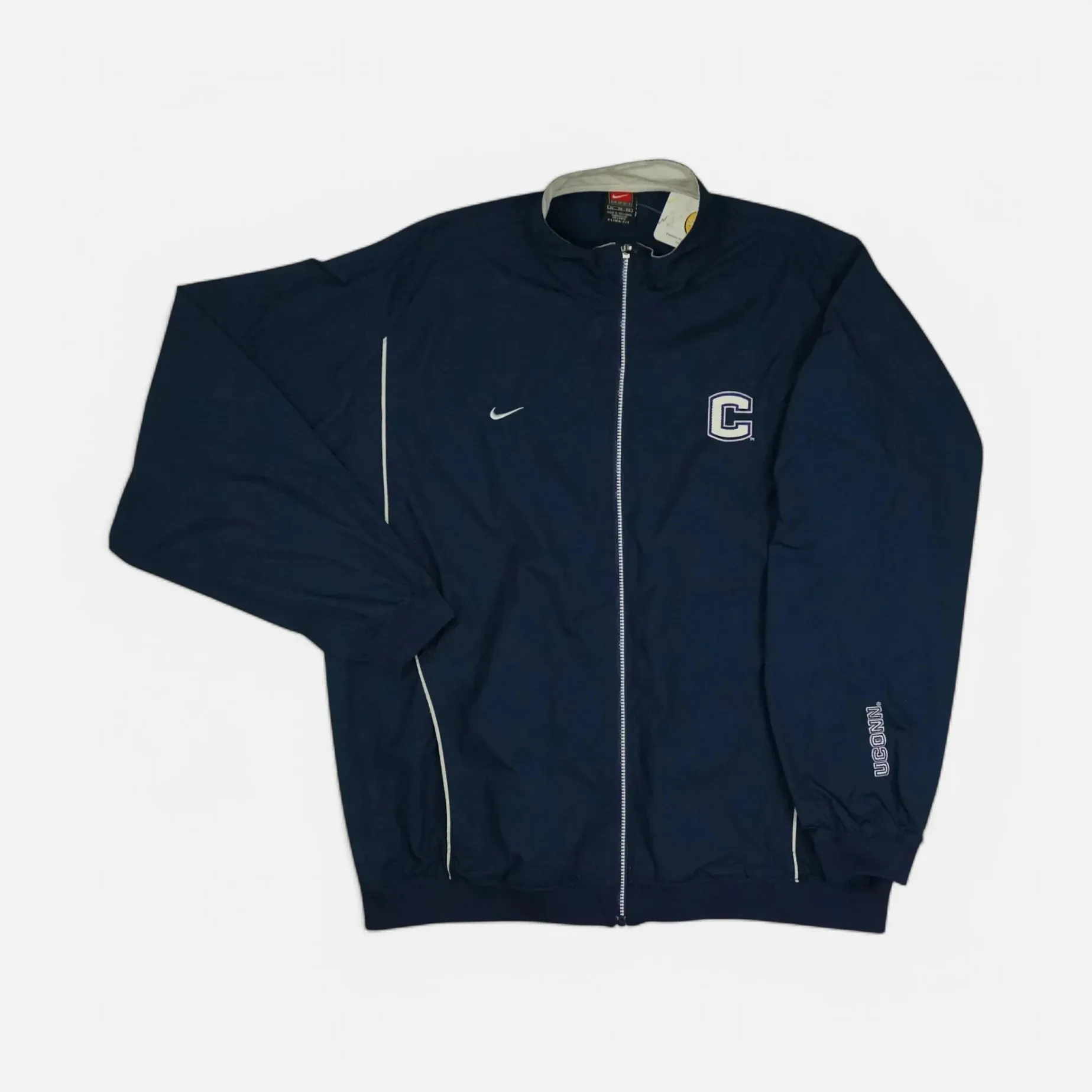 Vintage Nike Navy Uconn Trackjacket (XL)