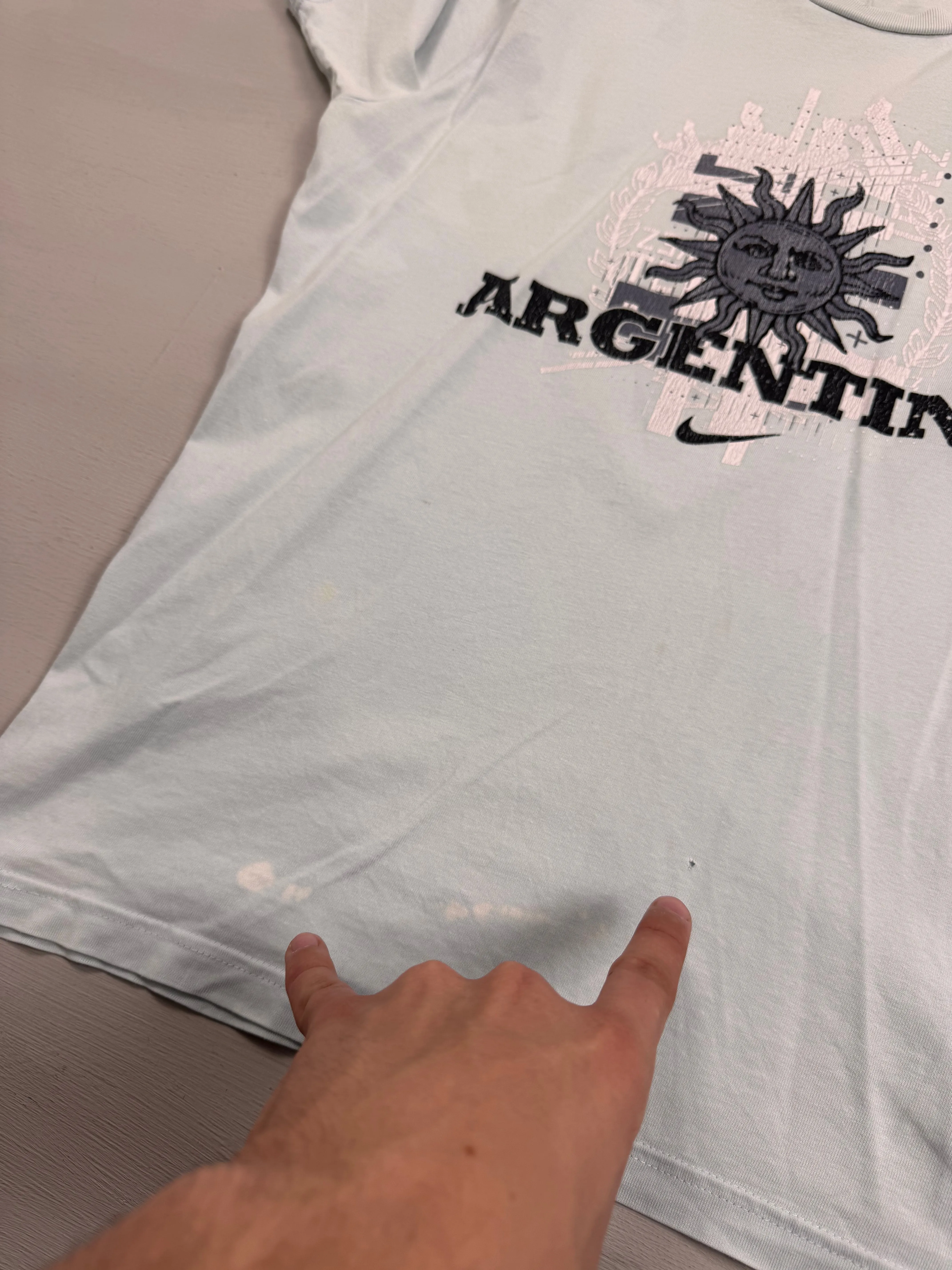 Vintage Nike Pale Blue Argentina T-shirt (S)