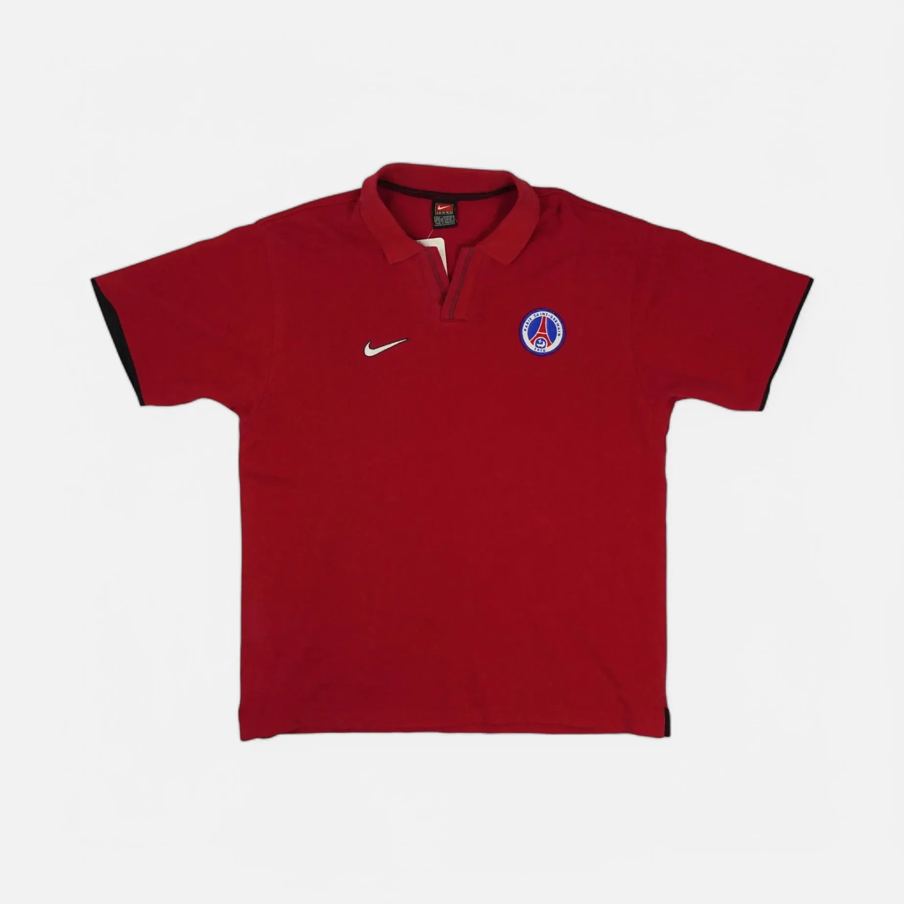 Vintage Nike Red Paris Saint Germain Polo Shirt (L)