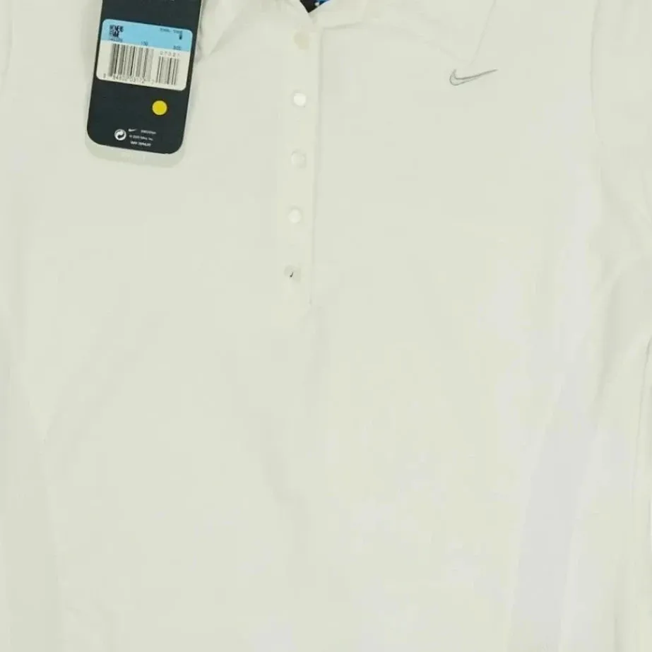 Vintage Nike White Tennis Polo Shirt Womans (M)