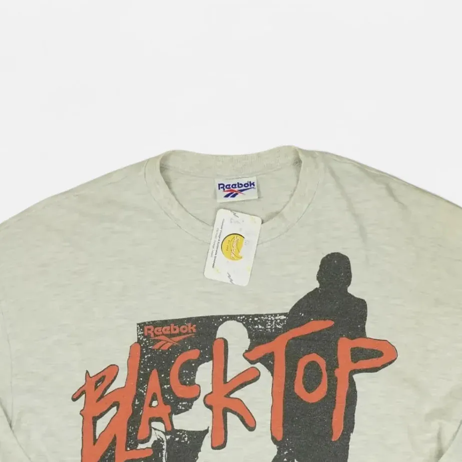 Vintage Reebok Gray Blacktop Lightweight Sweatshirt (L)