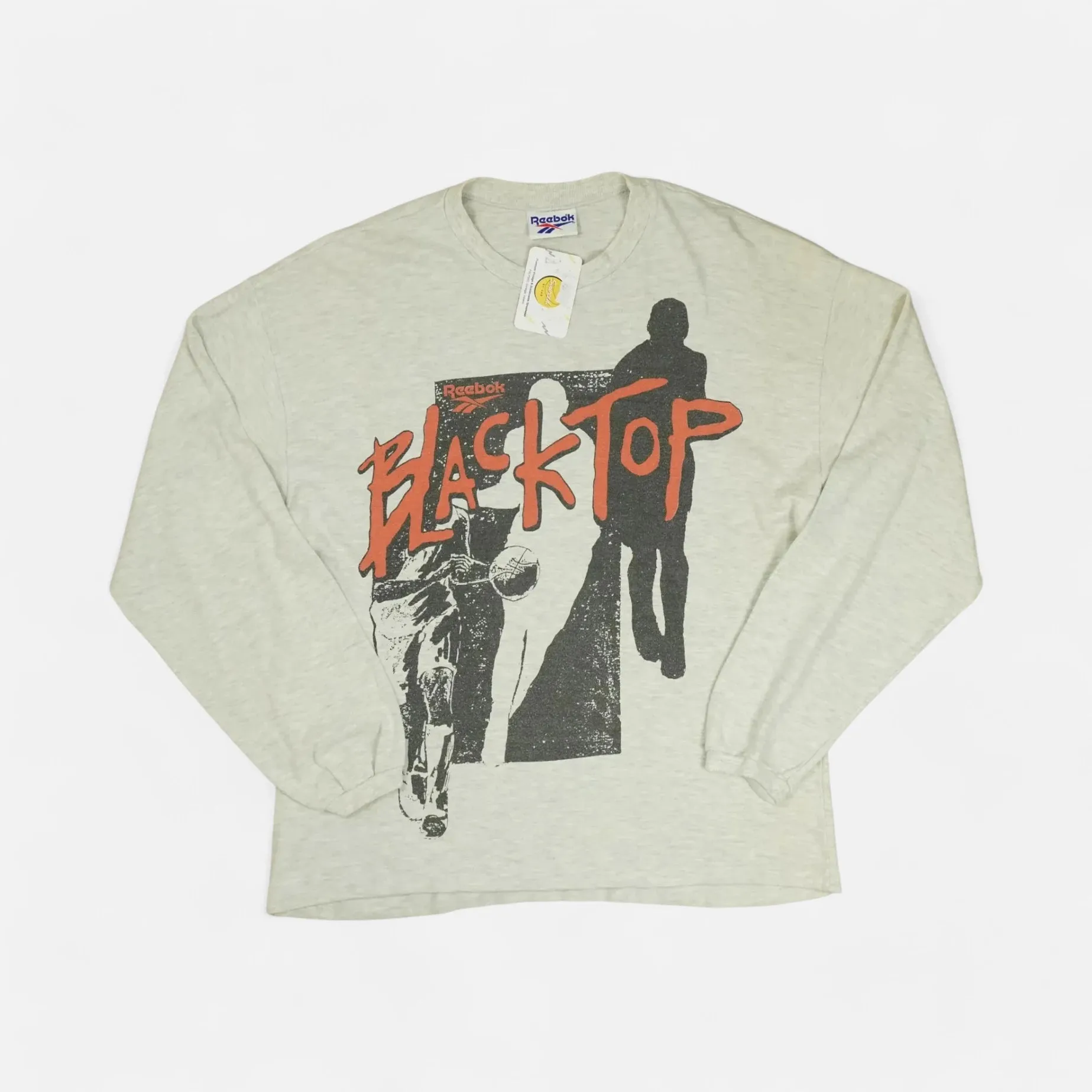 Vintage Reebok Gray Blacktop Lightweight Sweatshirt (L)