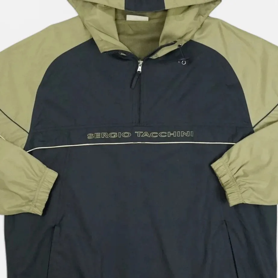 Vintage Sergio Tacchini Blue Pullover Lightweight Jacket (XL)