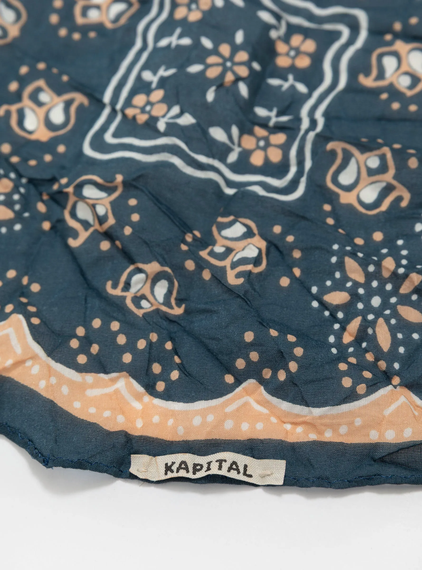 WASHER Silk Neckerchief Navy