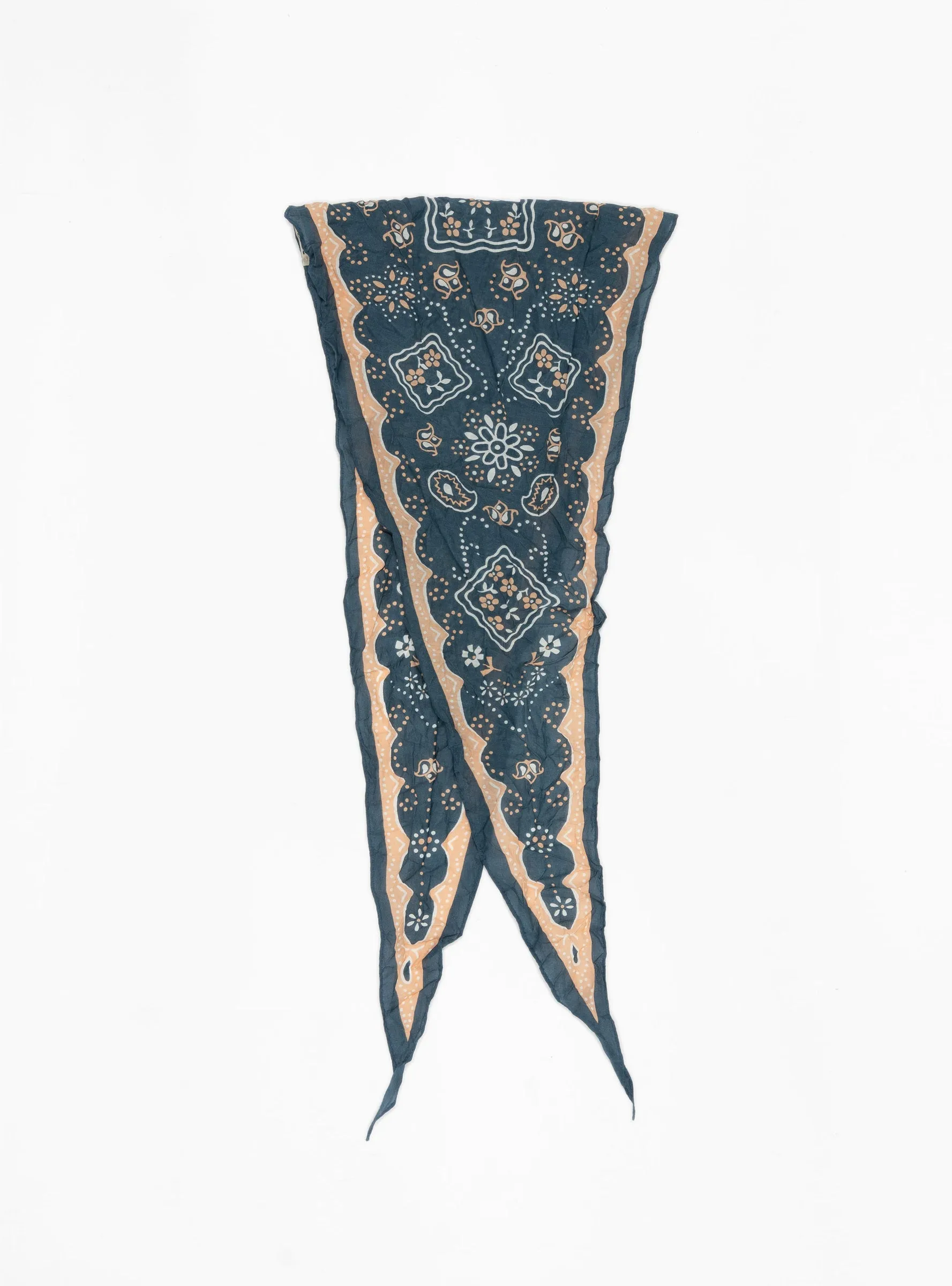 WASHER Silk Neckerchief Navy