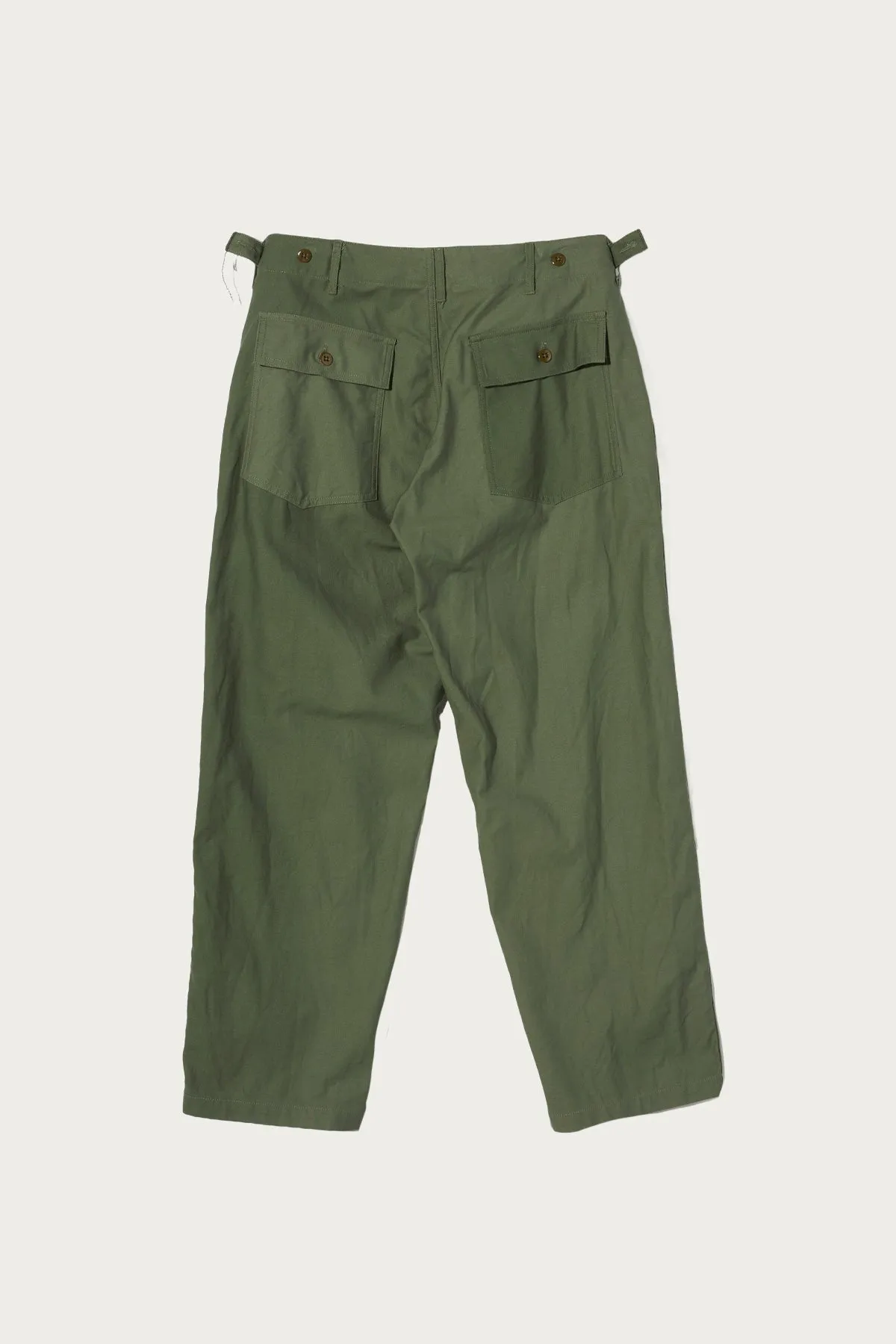 Workaday Fatigue - Olive Cotton Reversed Sateen