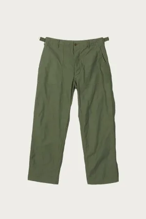 Workaday Fatigue - Olive Cotton Reversed Sateen