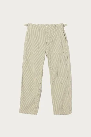 Workaday Fatigue Pant - Navy/Natural Cotton Seersucker